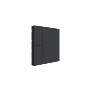 Interra iSwitch+ KNX Taster 4 voudig antraciet mat kunststof