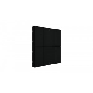 Interra iSwitch+ KNX Taster 6 voudig zwart mat aluminium