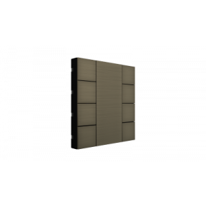 Interra iSwitch+ KNX Taster 8 voudig brons mat aluminium