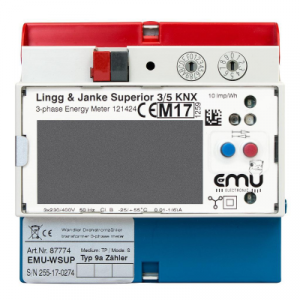 Lingg & Janke KNX EMU kWh meter Superior indirect 5A