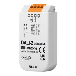 Lunatone Dali2 USB interface met geïntegreerde voeding 30mA