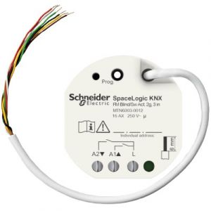 Schneider Electric KNX schakelactor 2 voudig 16A inbouw met 3 ingangen  