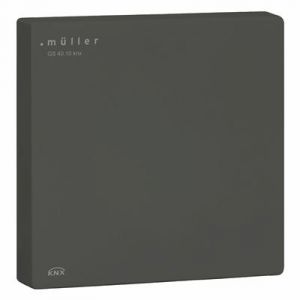 Hugo Müller KNX Ruimteklimaatregelaar 80,5mm met CO2-, temperatuur-, luchtkwaliteit-sensoren zwart
