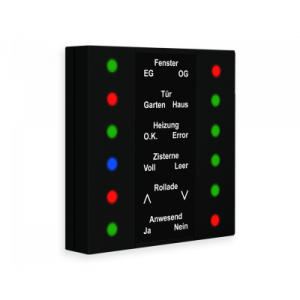 MDT LED Indicator 55mm zwart mat