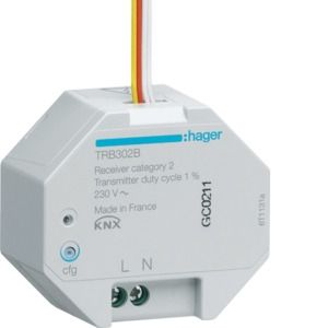 Hager KNX RF ingang 2 voudig 230 V inbouw