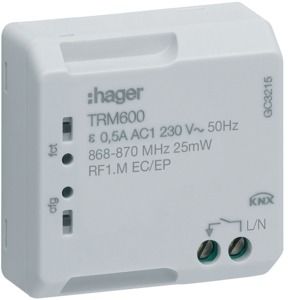 Hager KNX RF inbouwmodule 230 V 2 draads 1 voudig 230 V uit