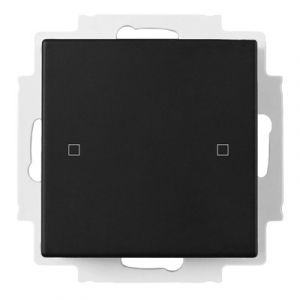 Hugo Müller KNX Tastsensor 2v met temperatuursensor 55mm zwart