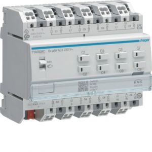 Hager KNX rolluik-/jaloezie-actor 8-voudig 230 V AC