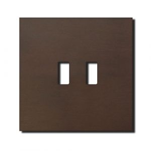 Basalte Socket - Afdekraam enkelvoudig USB - bronze