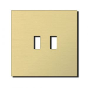 Basalte Socket - Afdekraam enkelvoudig USB - brushed brass