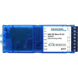 Weinzierl KNX RF Blue IO 553 CC secure dimactor 4 voudig stroomgestuurd