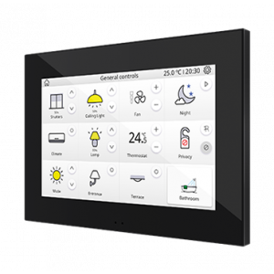 Zennio Z70 - 7" KNX Touchdisplay zwart