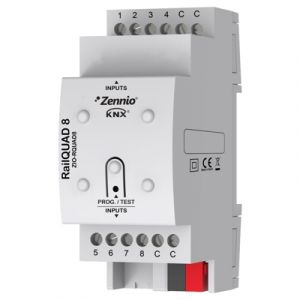 Zennio KNX RailQuad 8 analoge / digitale ingang