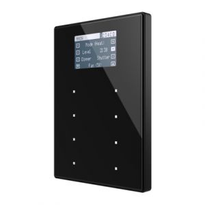 Zennio TMD Display View met aluminium frame - zwart