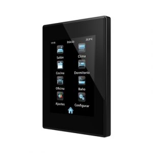 Zennio Z41 Pro zwart met app - kunststof frame