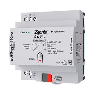 Zennio KNX voeding 320mA met hulpvoeding