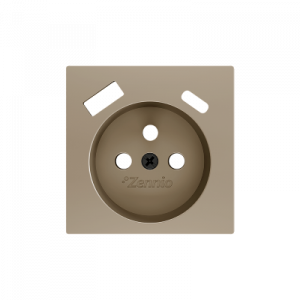 Zennio ZS55 WCD penaarde met USB-C+A afdekking champagne 55mm
