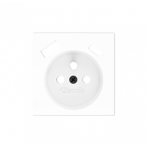 Zennio ZS55 WCD penaarde met USB-C+A afdekking wit mat 55mm