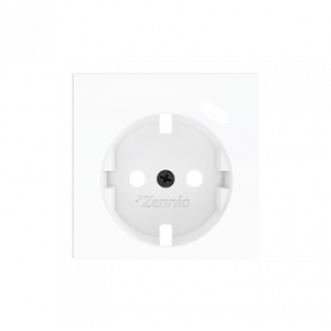 Zennio ZS55 WCD randaarde met USB-C afdekking wit mat 55mm