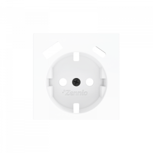 Zennio ZS55 WCD randaarde met USB-C+A afdekking wit mat 55mm