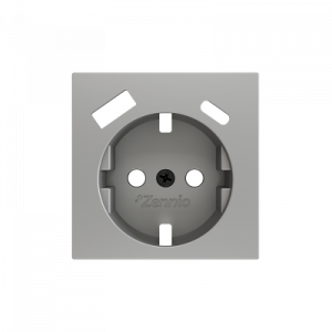 Zennio ZS55 WCD randaarde met USB-C+A afdekking grijs 55mm