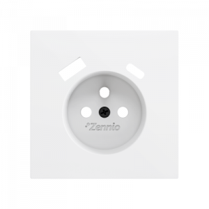 Zennio ZS70 WCD penaarde met USB-C+A afdekking wit mat 70mm