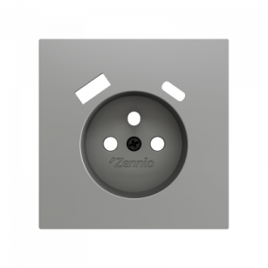 Zennio ZS70 WCD penaarde met USB-C+A afdekking grijs 70mm