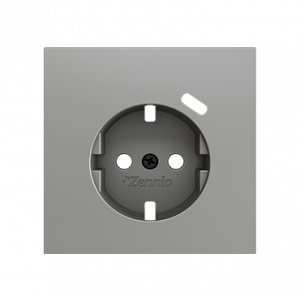 Zennio ZS70 WCD randaarde met USB-C afdekking grijs 70mm