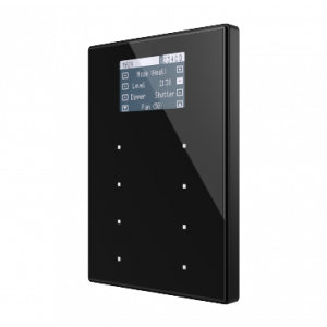 Zennio TMD Display View met kunststof frame - zwart