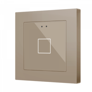 Zennio Flat 55 X1 Capacitieve drukknop 1-voudig champagne