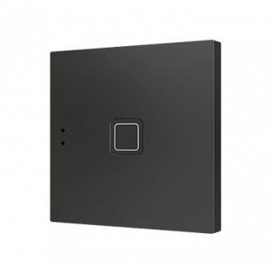 Zennio Tecla 1 Capacitieve KNX touchschakelaar 1-voudig zwart