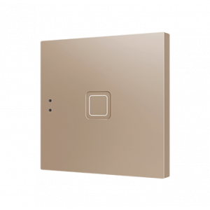 Zennio Tecla 1 Capacitieve KNX touchschakelaar 1-voudig champagne