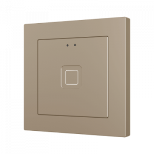 Zennio Tecla 55 X1 Capacitieve KNX touchschakelaar 1-voudig champagne