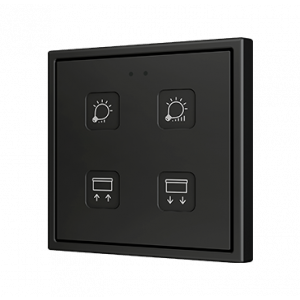 Zennio Tecla 70 X4 Capacitieve KNX touchschakelaar 4-voudig custom design