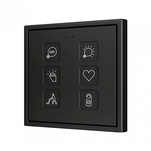 Zennio Tecla 70 X6 Capacitieve KNX touchschakelaar 6-voudig custom design