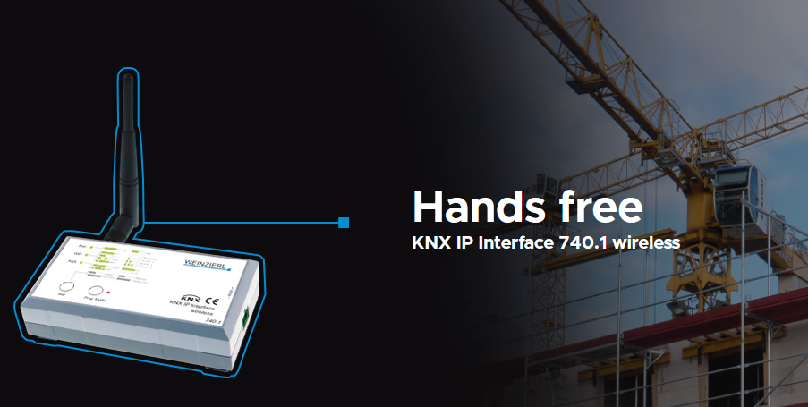 <strong>Weinzierl KNX IP Interface 740.1</strong>Volledig draadloos programmeren<br>Met ingebouwde Wifi access point